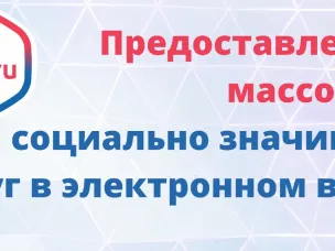 Администрация Богородского муниципального округа Нижегородской области предоставляет массовые социально значимые услуги в электронном виде через Единый портал государственных и муниципальных услуг (функций)