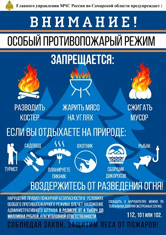 Информация о профилактику нарушений, связанных с поджогами сухой растительности